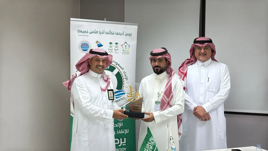 زيارة ممثلي وقاية لمقر الاتحاد السعودي للإنقاذ والسلامة المائية تقديرًا لجهوده في تعزيز السلامة المائية