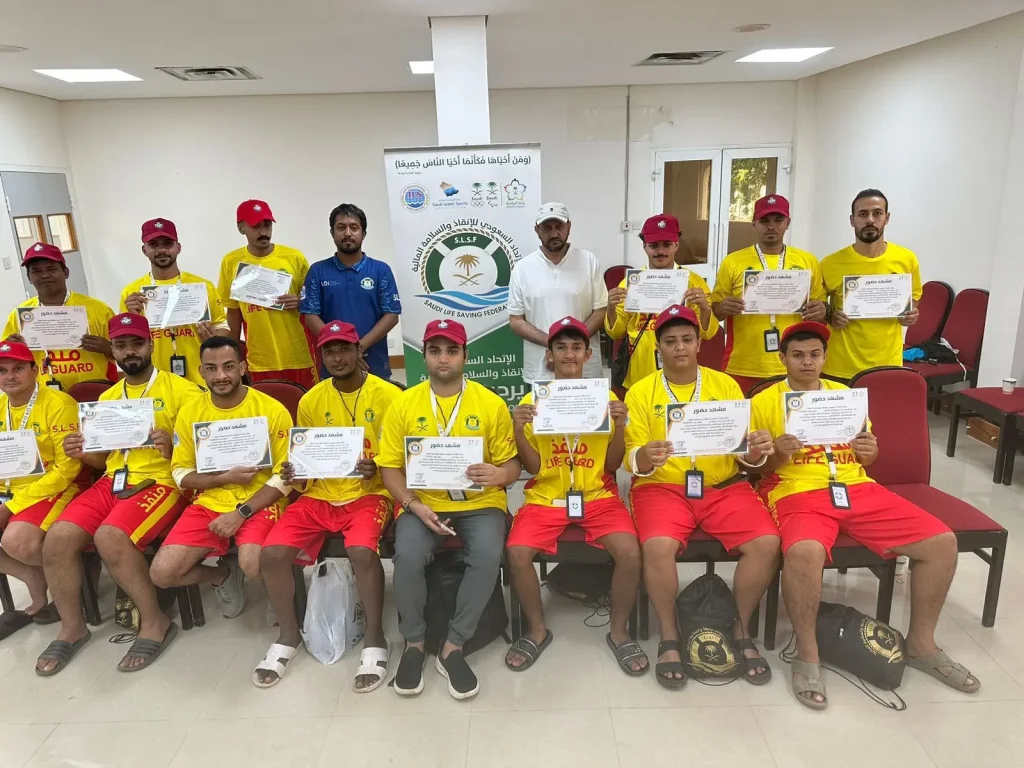 اختتمت الدورة الدولية (17) للإنقاذ والسلامة المائية (شواطيء ومياه مفتوحة ) لفئه الرجال